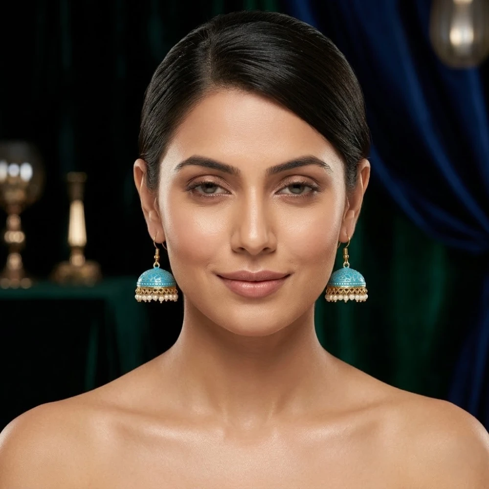Pearly Jhumka Large - Earring